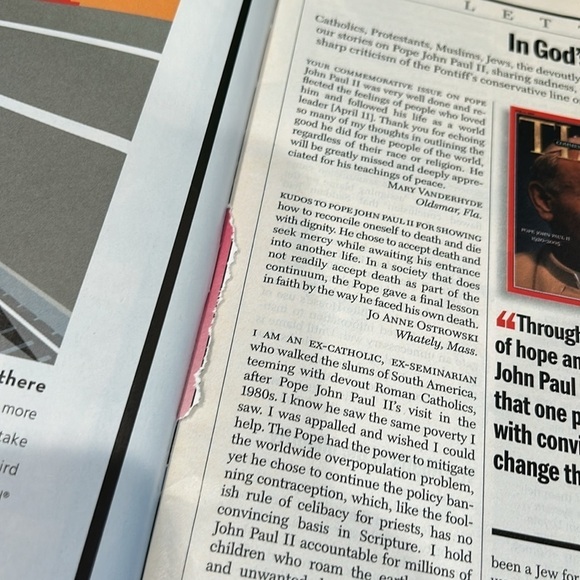 Vintage May 2, 2005 times magazine Pope Benedict XVI Preowned - Picture 6 of 9